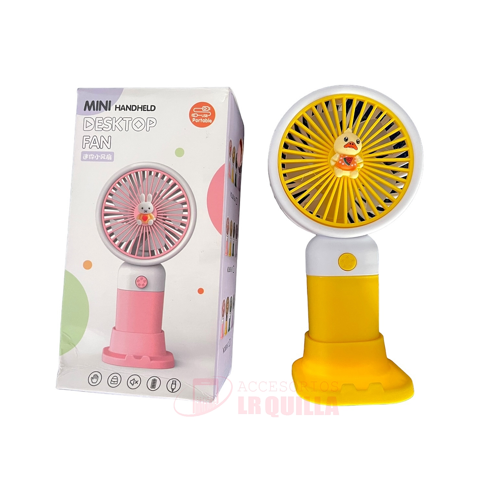 VENTILADOR DE MANO KAWAI REGARGABLE PORTÁTIL 