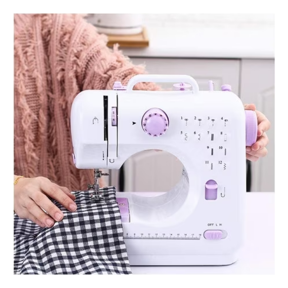 MAQUINA DE COSER DOMÉSTICA MULTIFUNCIONAL BLANCO 