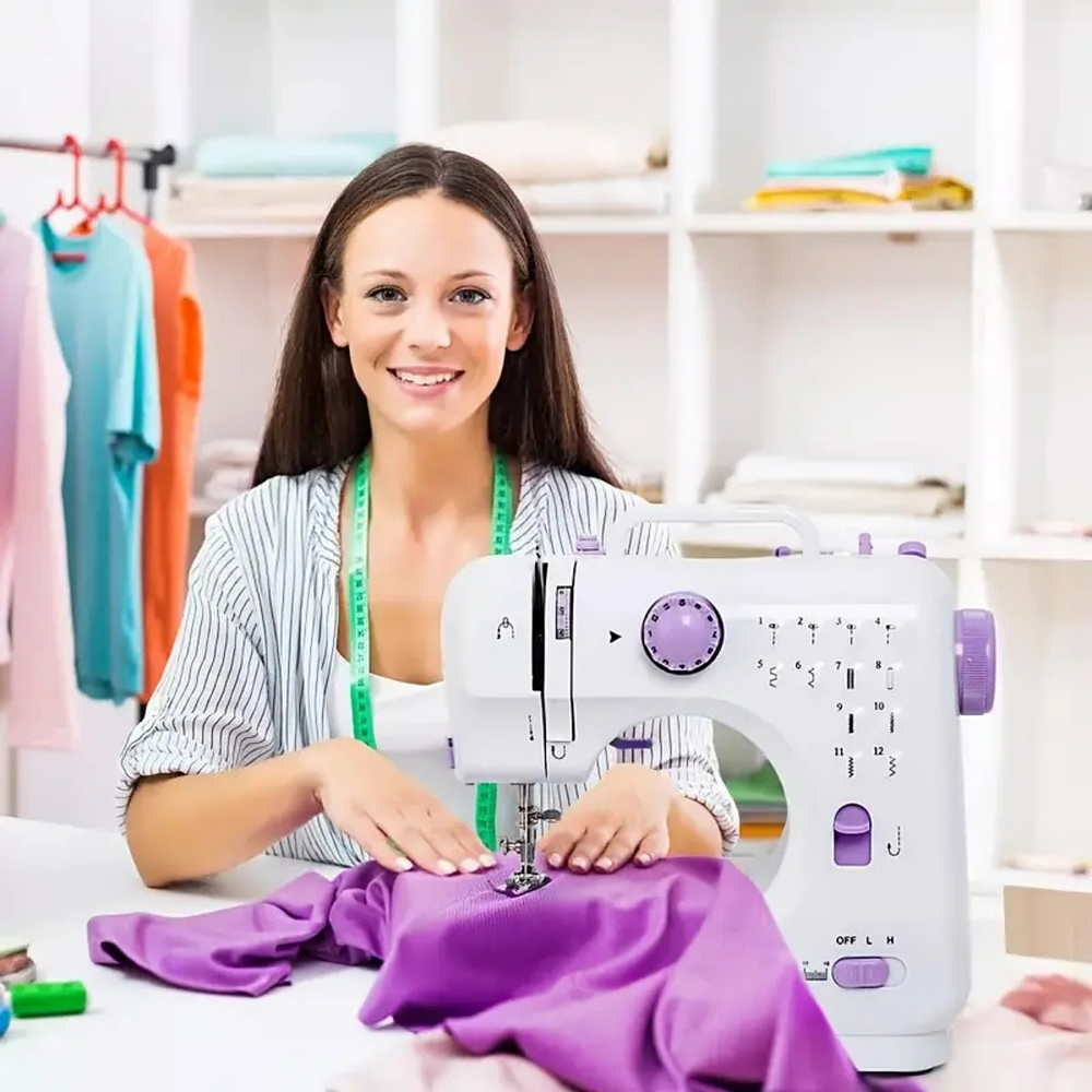 MAQUINA DE COSER DOMÉSTICA MULTIFUNCIONAL BLANCO 