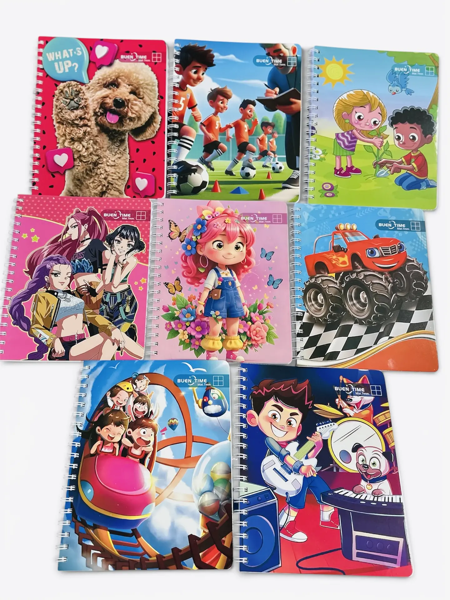 PACK 8 CUADERNOS UNIVERSITARIO TAPA DURA DISEÑO  2