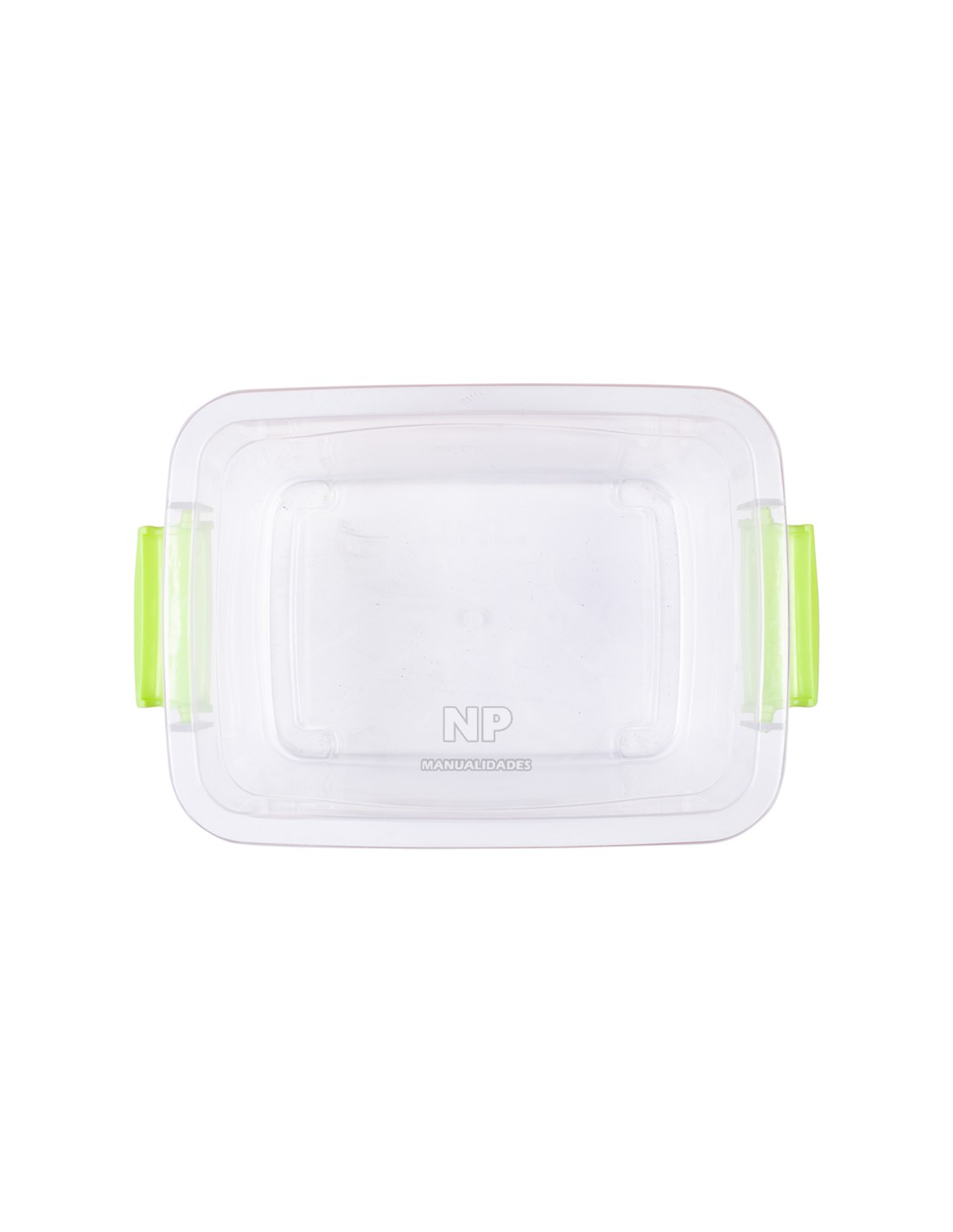 CAJA ORGANIZADORA TRANSPARENTE CON TAPA DE 2 LITROS 20x16x11CM 2