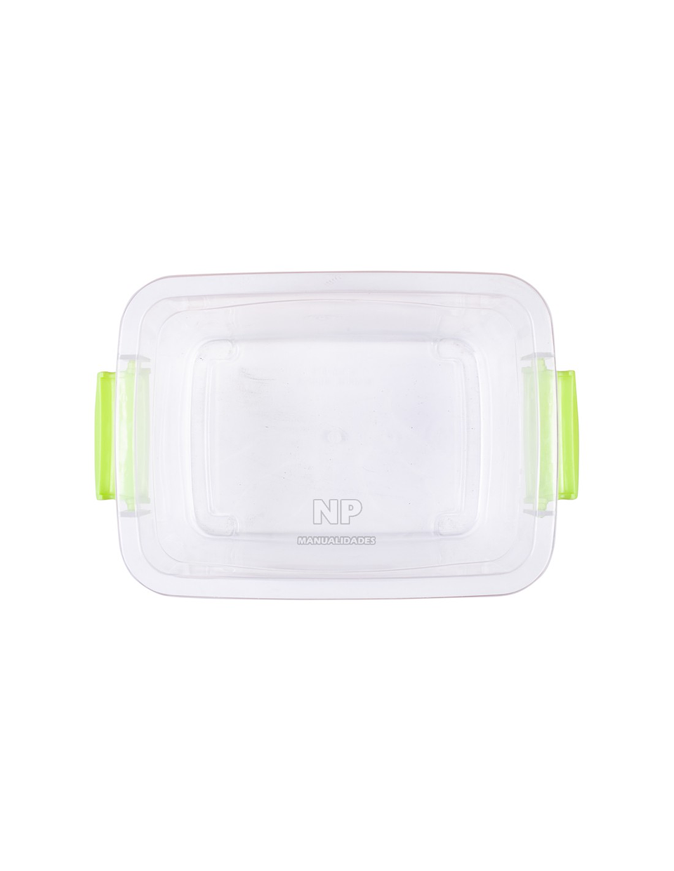 CAJA ORGANIZADORA TRANSPARENTE CON TAPA DE 2 LITROS 20x16x11CM 2