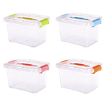 CAJA ORGANIZADORA TRANSPARENTE CON TAPA DE 3 LITROS 25x18x13CM