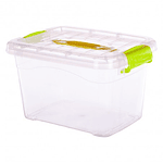 CAJA ORGANIZADORA TRANSPARENTE CON TAPA DE 5 LITROS 29x15x19CM