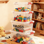 CAJA ORGANIZADORA TRANSPARENTE CON TAPA DE 5 LITROS 29x15x19CM