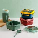 SET LONCHERA LUNCH BOX FASHION CUADRADO 
