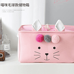 CESTA ORGANIZADOR DE LONA CONEJO RECTANGULAR 37x27x20CM