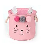 CESTA ORGANIZADOR DE LONA CONEJO REDONDO 30x30CM