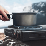 COCINILLA PORTÁTIL A GAS DUAL CAMPING EN CAJA 
