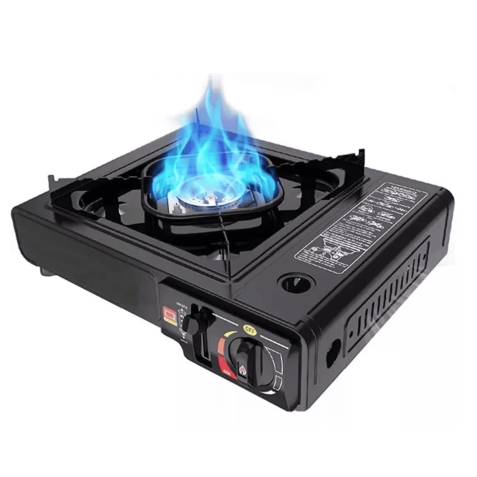 COCINILLA PORTÁTIL A GAS DUAL CAMPING CON MALETA  4