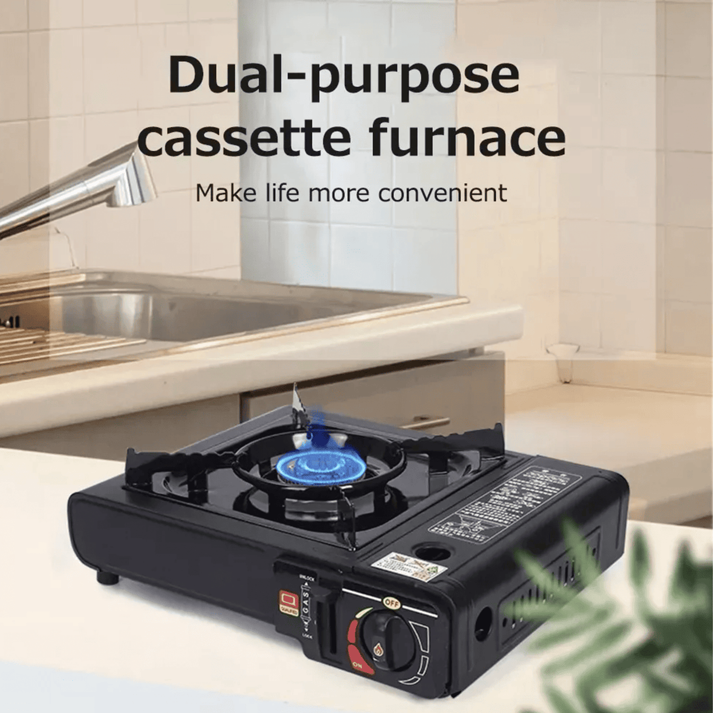 COCINILLA PORTÁTIL A GAS DUAL CAMPING CON MALETA  7