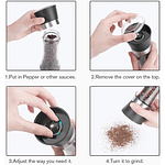 MOLINILLO DE VIDRIO PARA PIMIENTA Y SAL GRUESA 300ML