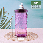 VASO GLASS VIDRIO OSITO + BOMBILLA DE VIDRIO