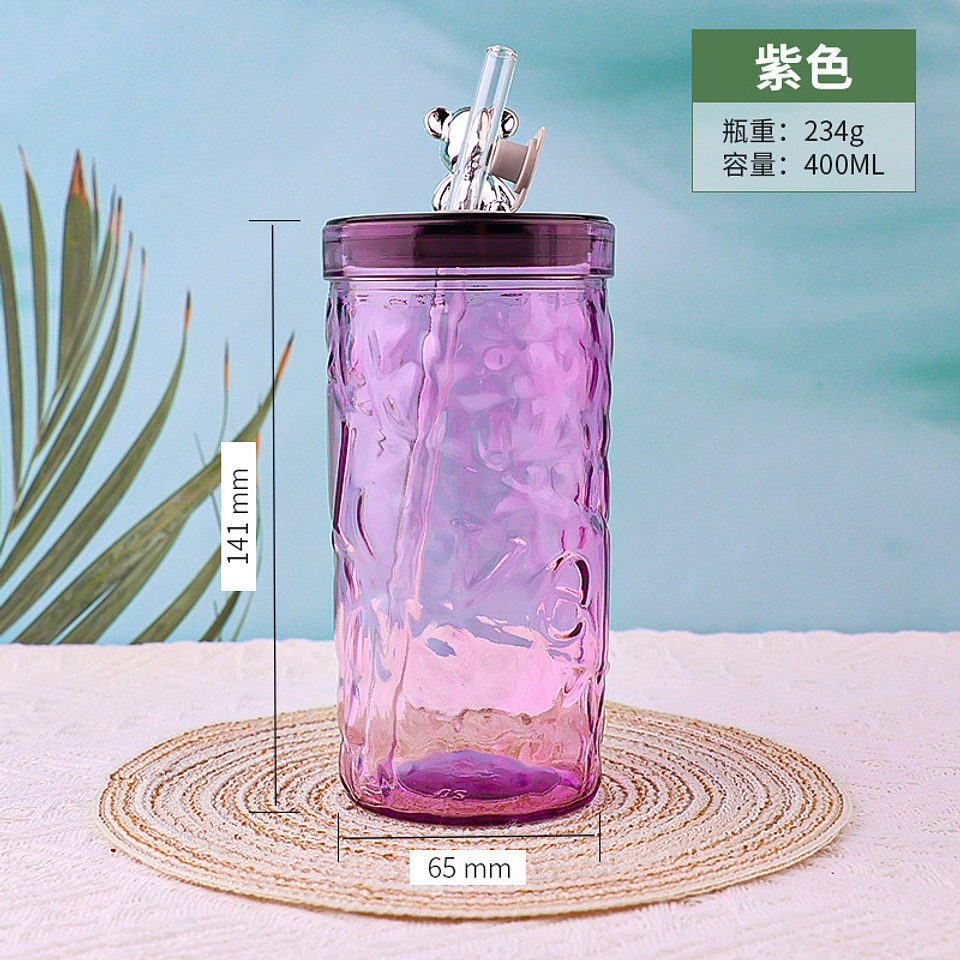 VASO GLASS VIDRIO OSITO + BOMBILLA DE VIDRIO 6