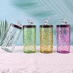 VASO GLASS VIDRIO OSITO + BOMBILLA DE VIDRIO