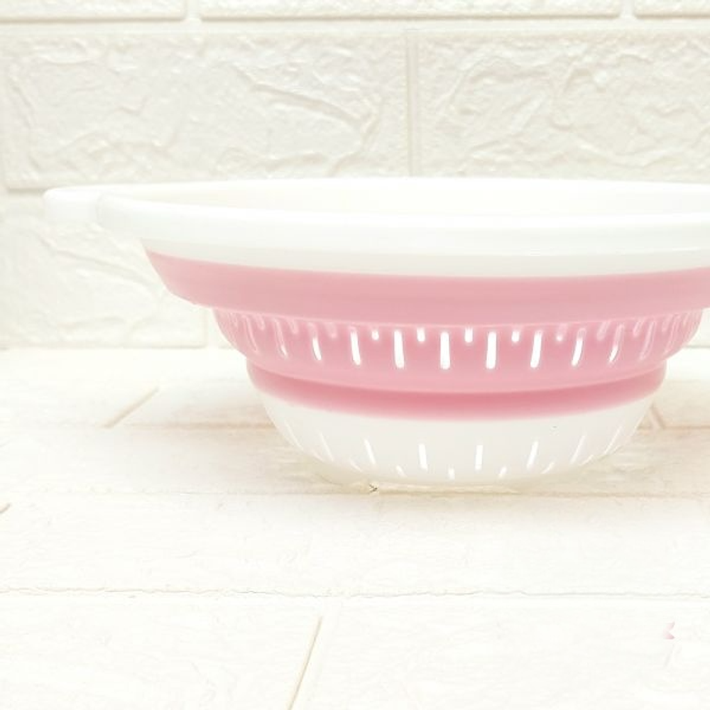 COLADOR PLEGABLE REDONDO CON MANGO 