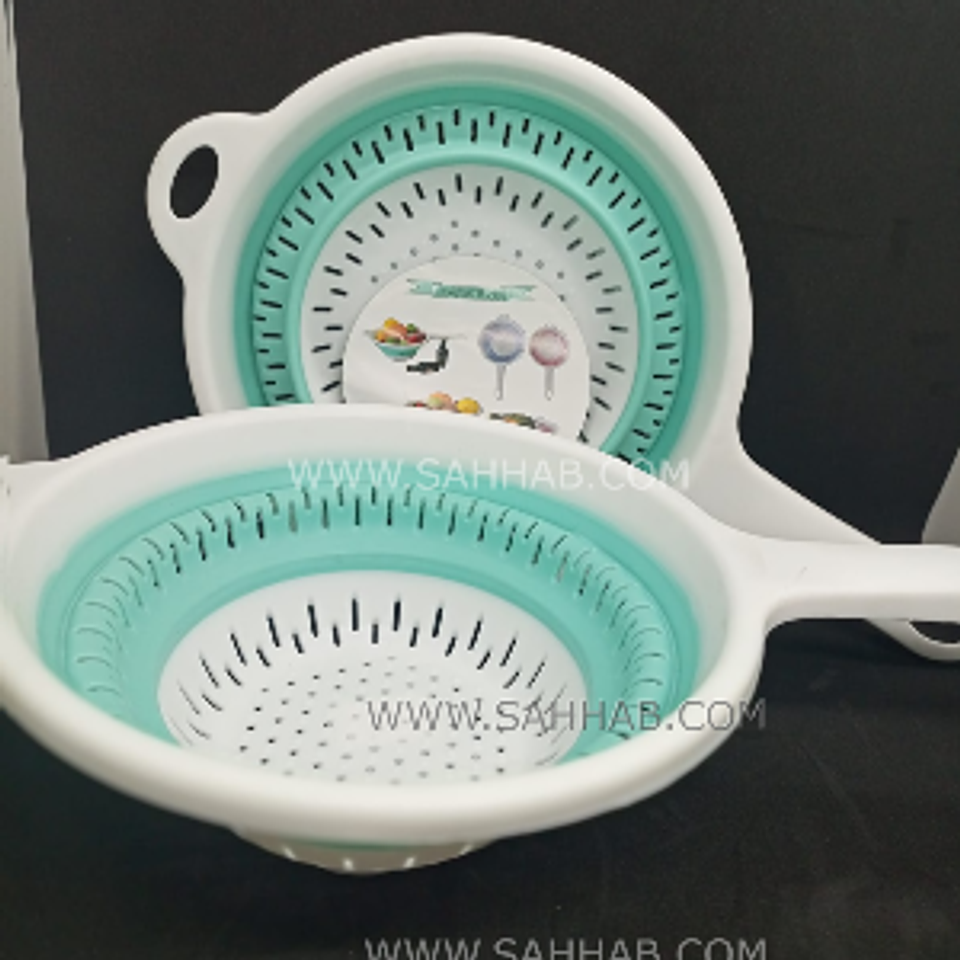 COLADOR PLEGABLE REDONDO CON MANGO  2