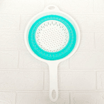 COLADOR PLEGABLE REDONDO CON MANGO 