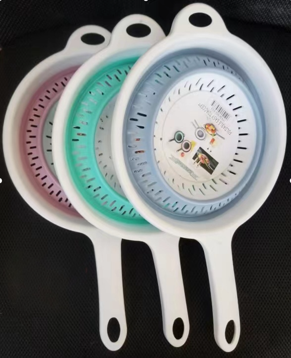 COLADOR PLEGABLE REDONDO CON MANGO  1