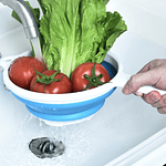 COLADOR PLEGABLE REDONDO CON MANGO 