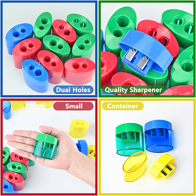 DOCENA SACA PUNTAS DOBLE CON CONTENEDOR 