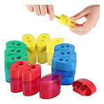 DOCENA SACA PUNTAS DOBLE CON CONTENEDOR 