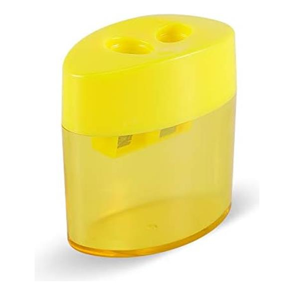 DOCENA SACA PUNTAS DOBLE CON CONTENEDOR 