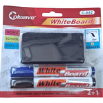 SET DE 2 MARCADORES DE PIZARRA CON BORRADOR
