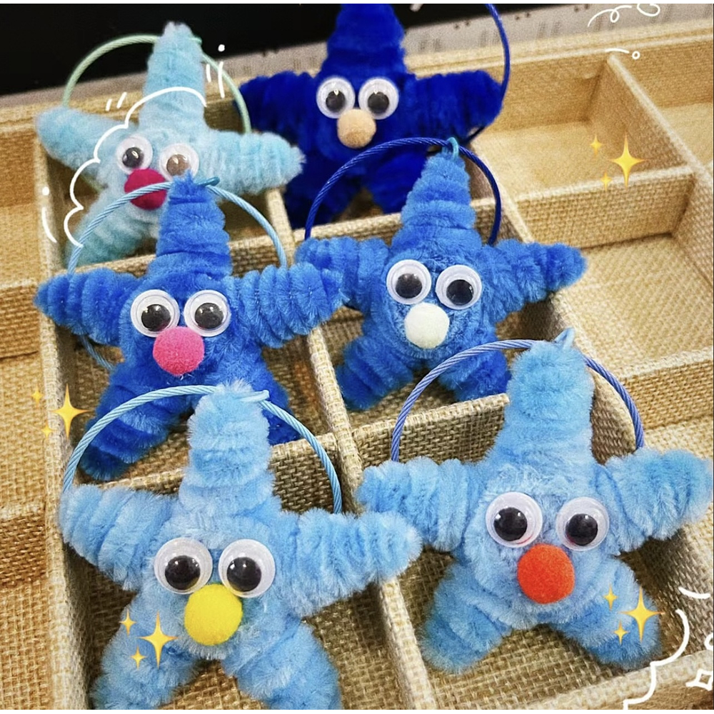 LIMPIA PIPAS DE 30CM PAQUETE DE 50 UNIDADES + OJITOS Y POMPONCITOS