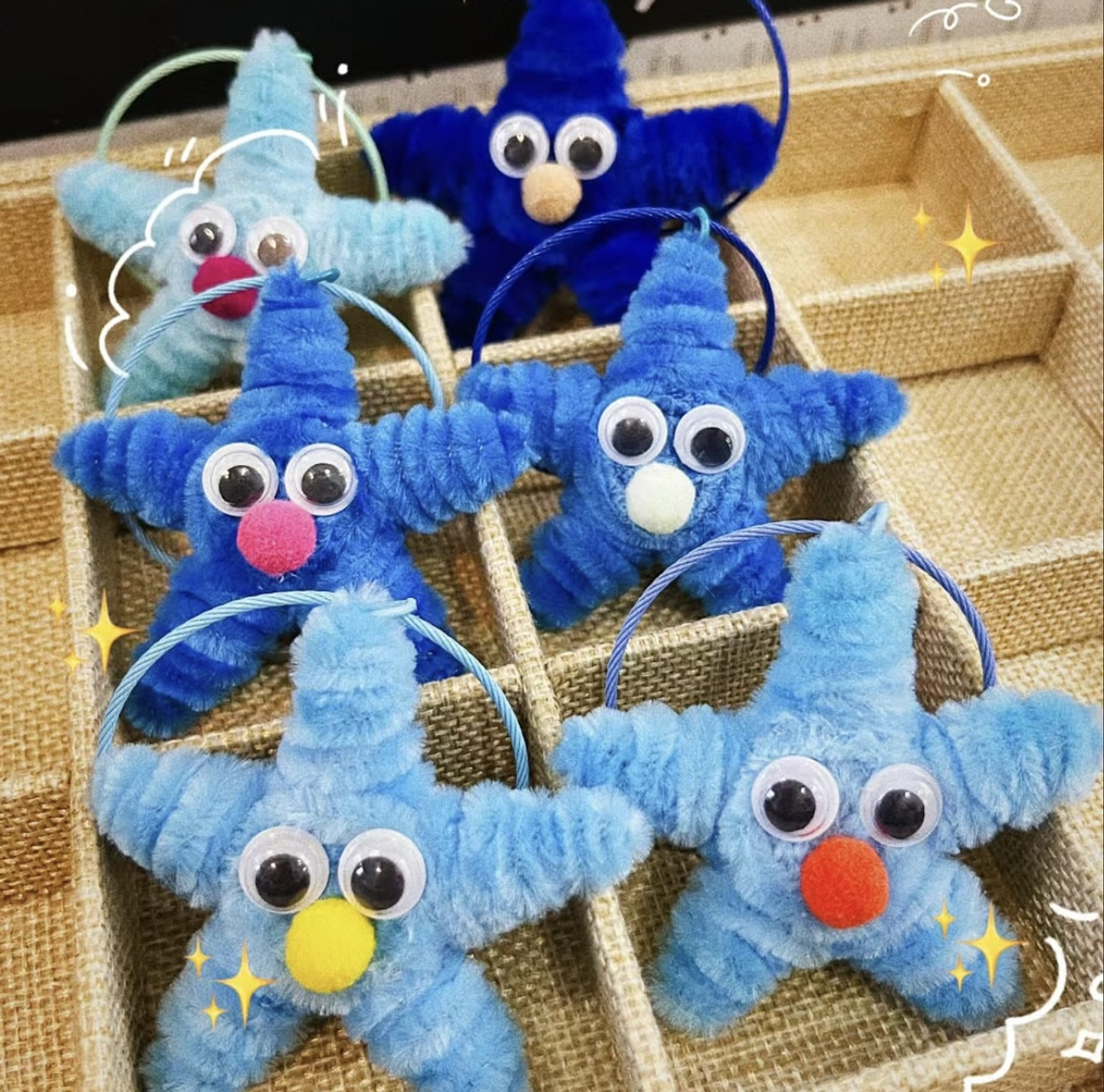 LIMPIA PIPAS DE 30CM PAQUETE DE 50 UNIDADES + OJITOS Y POMPONCITOS 7