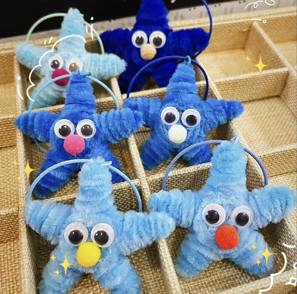 LIMPIA PIPAS DE 30CM PAQUETE DE 50 UNIDADES + OJITOS Y POMPONCITOS 7