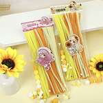 LIMPIA PIPAS DE 30CM PAQUETE DE 50 UNIDADES + OJITOS Y POMPONCITOS