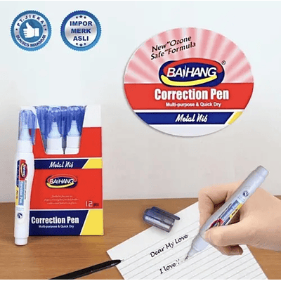 DOCENA LAPIZ CORRECTOR LIQUIDO BAIHANG