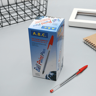 CAJA 50 LAPIZ PASTA ROJO A.B.C.