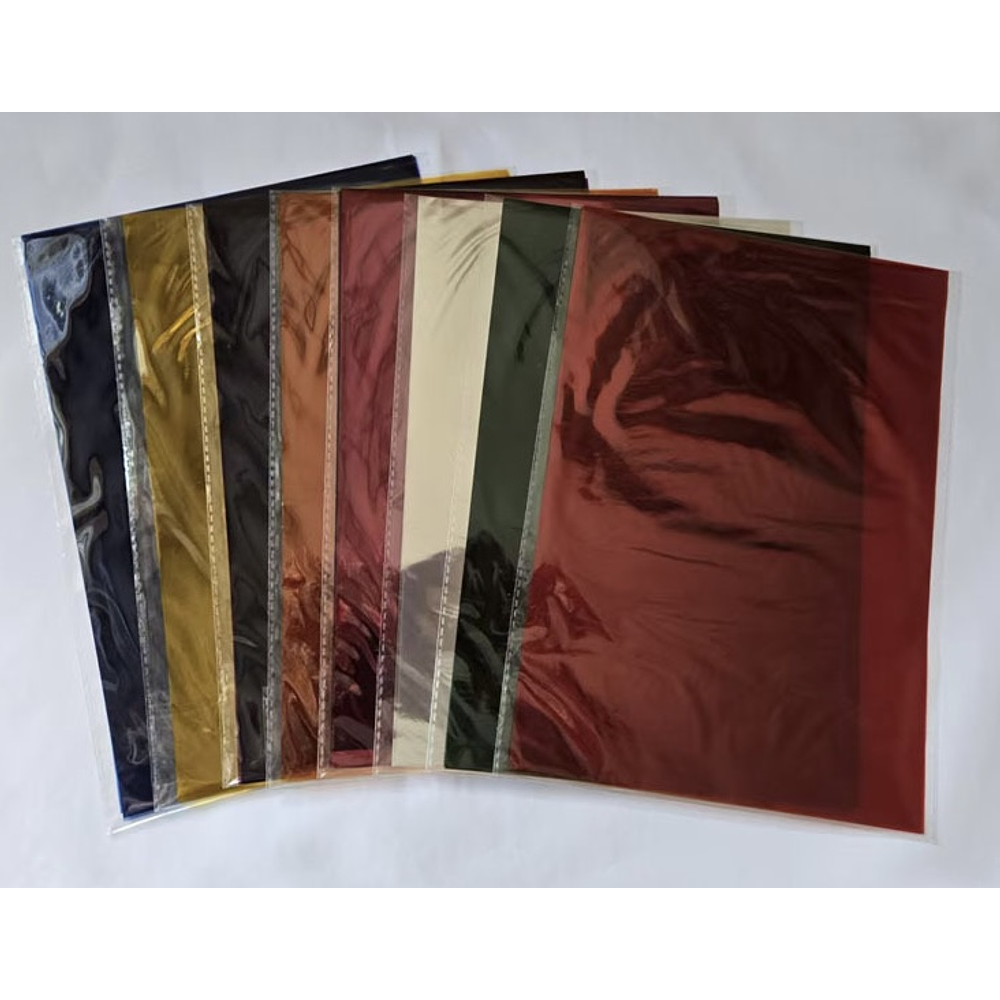 PAPEL METALIZADO FOIL 19 HOJAS 44x25CM