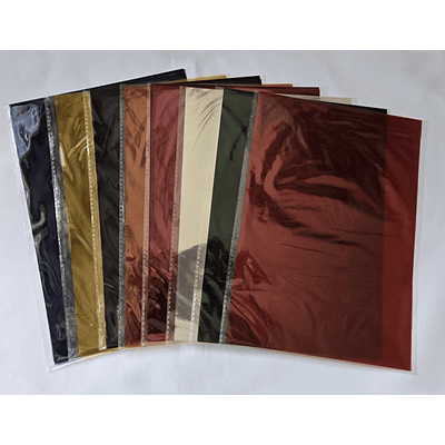 PAPEL METALIZADO FOIL 19 HOJAS 44x25CM