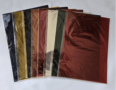 PAPEL METALIZADO FOIL 19 HOJAS 44x25CM