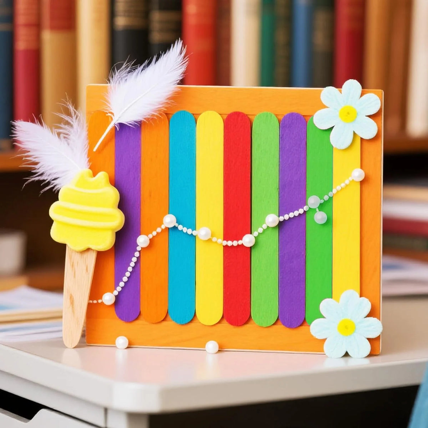 PALO DE HELADO MADERA GRUESO COLORES 50UNDS (BAJA LENGUA) 3