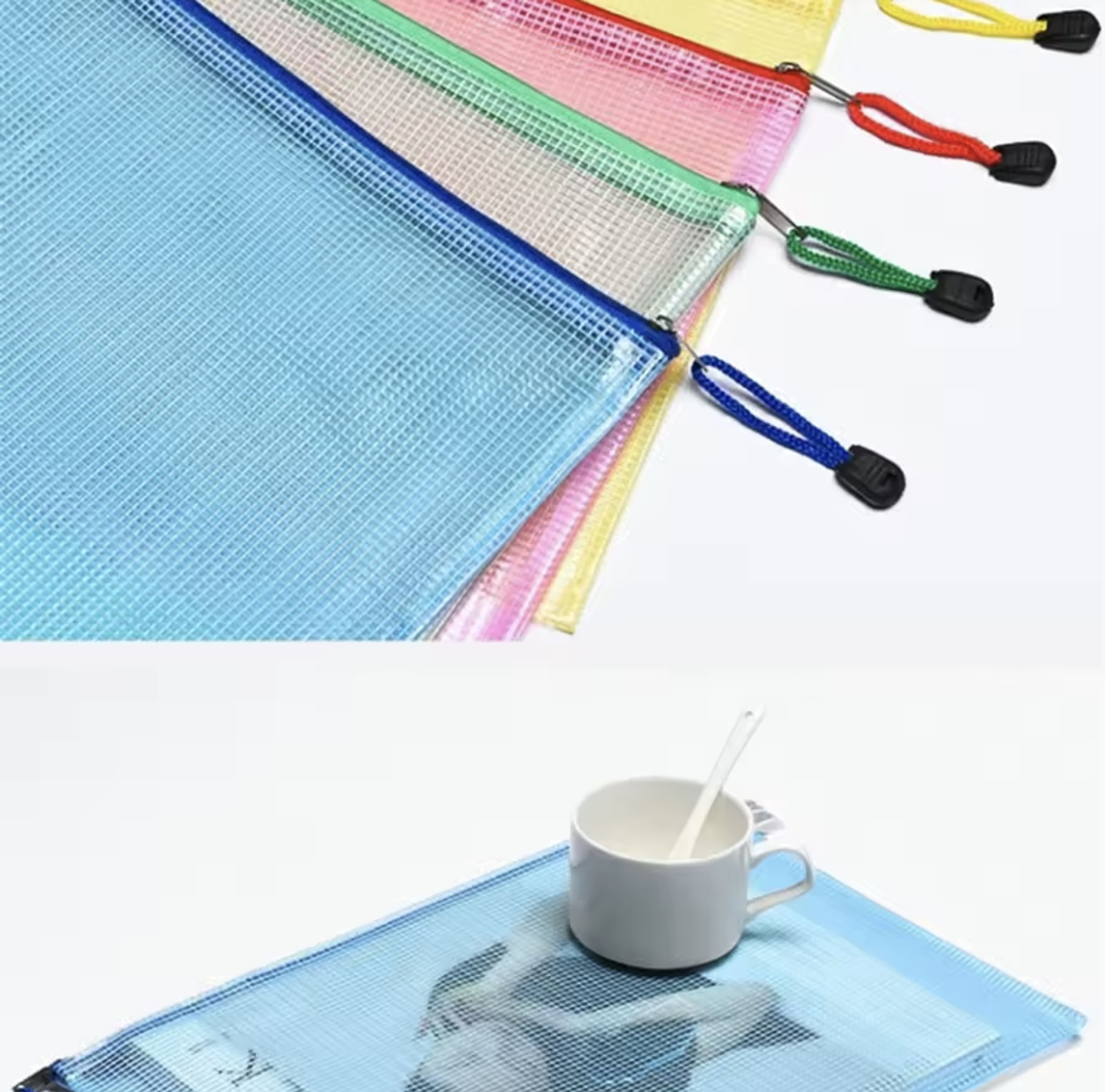 SOBRE CARPETA ORGANIZADOR DE PAPELES A4 CON CIERRE TRANSPARENTE  5