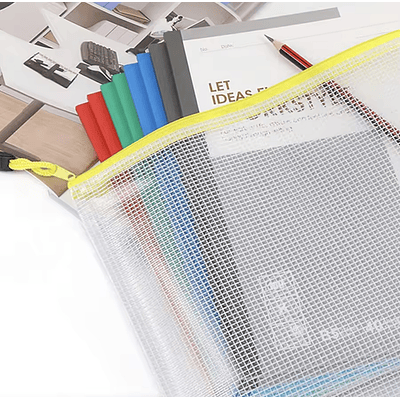 SOBRE CARPETA ORGANIZADOR DE PAPELES A4 CON CIERRE TRANSPARENTE 