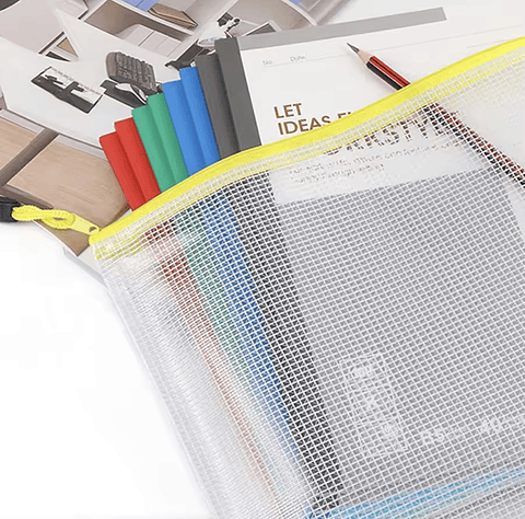 SOBRE CARPETA ORGANIZADOR DE PAPELES A4 CON CIERRE TRANSPARENTE 