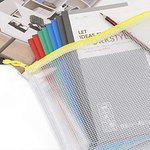 SOBRE CARPETA ORGANIZADOR DE PAPELES A4 CON CIERRE TRANSPARENTE 