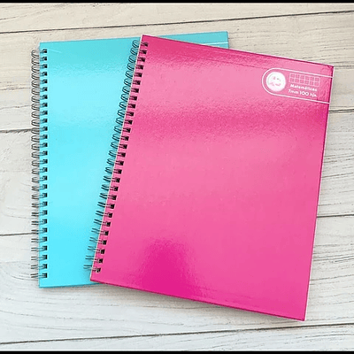 PACK 8 CUADERNOS UNIVERSITARIO LISO TAPA DURA 7MM 100 HOJAS 
