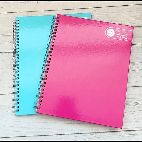 PACK 8 CUADERNOS UNIVERSITARIO LISO TAPA DURA 7MM 100 HOJAS 