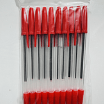 SET 10 LAPIZ PASTA ROJO EN BOLSA