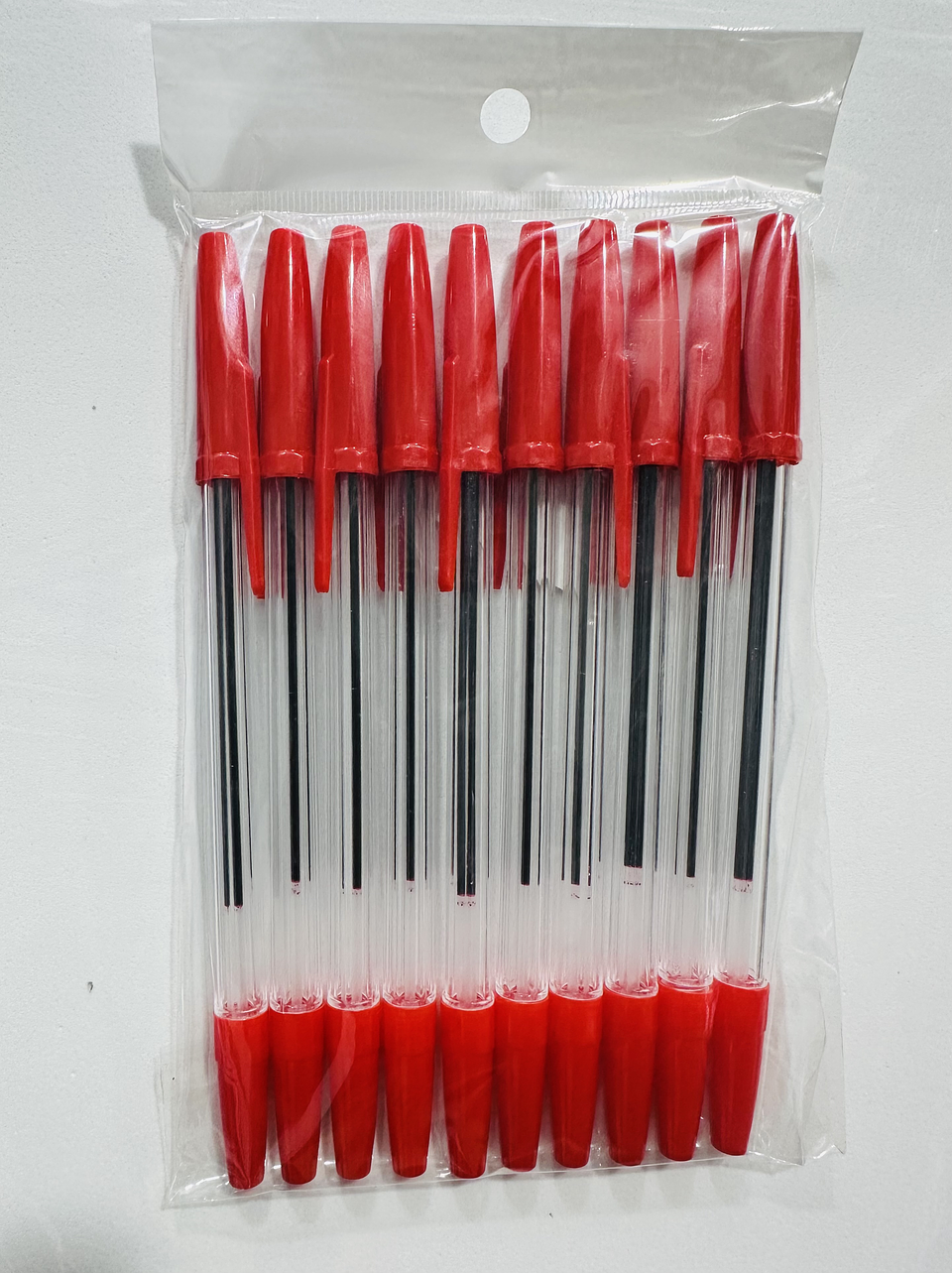 SET 10 LAPIZ PASTA ROJO EN BOLSA 1