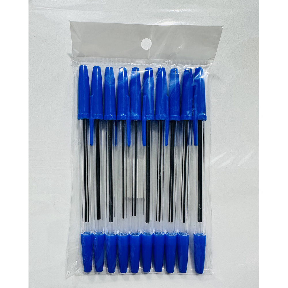 SET 10 LAPIZ PASTA AZUL EN BOLSA