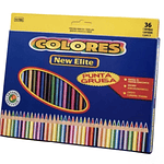 SET 36 LAPICES DE COLORES PUNTA GRUESA NEW ELITE 
