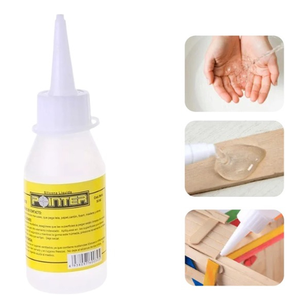 SILICONA LIQUIDA CON APLICADOR POINTER 100ML 