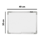 PIZARRA ACRÍLICAS MAGNETICA MARCO ALUMINIO 30x40CM